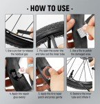 Bike Tire Repair Kit with 32 Patches & Tools