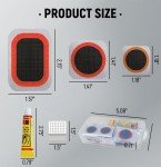 Bike Tire Repair Kit with 32 Patches & Tools