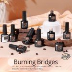 10-Color Brown Gel Nail Polish Set