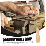 IWOWHERO Wooden File Grip Handles - 4 Piece Set