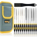 13-Piece Needle File Set with Tool Bag and Brush