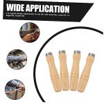 IWOWHERO Wooden File Grip Handles - 4 Piece Set