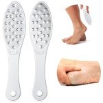 Jutom Stainless Steel Double-Sided Foot Scraper Tool