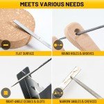 13-Piece Needle File Set with Tool Bag and Brush