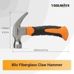 8oz Magnetic Claw Hammer for Camping & Home