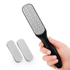 Stainless Steel Double-Sided Foot File and Scrubber