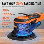 VEVOR 6-Inch Brushless Random Orbital Sander