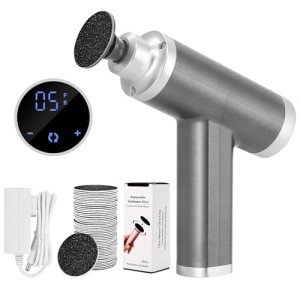 Adjustable Electric Foot File with 60 Sandpaper Discs