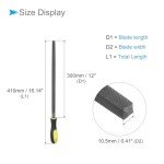 CoCud 12" Metal Square File Set - 2 Pieces