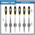 6-Piece Mini Metal Needle File Set