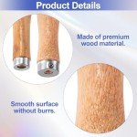 Wooden File Handles Set with Metal Collars