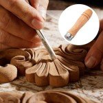 Wooden File Handles Set with Metal Collars