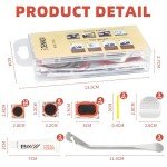 31-Piece Bike Tire Patch Repair Kit