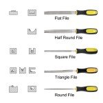 3pcs Chainsaw Files - Chrome Steel Round Rasp
