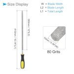 12" Diamond Coated Round File with Non-Slip Handle