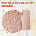 BEZOX Long Handle Glass Foot File & Scrubber