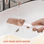 BEZOX Long Handle Glass Foot File & Scrubber