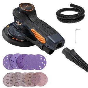 MAXXT 6-Inch Orbital Sander with 10 Sandpapers