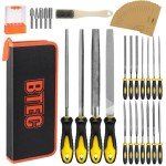 46-Piece Metal File Set for Woodworking & More