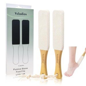 2-Pack Foot Scrubber & Pumice Stone Set