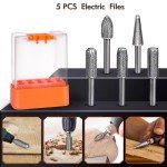46-Piece Metal File Set for Woodworking & More