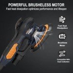 MAXXT 6-Inch Orbital Sander with 10 Sandpapers