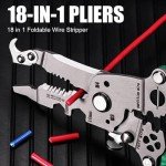 18-in-1 Foldable Multifunctional Wire Stripper Tool