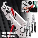 18-in-1 Foldable Multifunctional Wire Stripper Tool