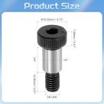 Alloy Steel Hex Socket Shoulder Screws, 10 Pack