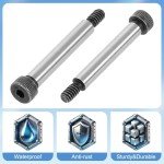 Alloy Steel Hex Socket Shoulder Screws - 8pcs