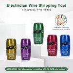 Universal Wire Stripper Drill Attachment Set with Connectors