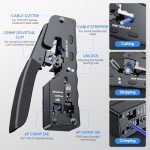 RJ45 Crimping Tool Kit with Cable Tester