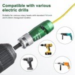 Universal Wire Stripper Drill Attachment Set with Connectors