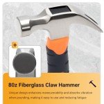 8oz Magnetic Claw Hammer for Camping & Home