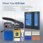 RJ45 Crimping Tool Kit with Cable Tester