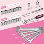 450-Piece Pink Tool Kit for Home Repair