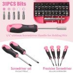 450-Piece Pink Tool Kit for Home Repair
