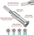Automatic Wire Stripping and Twisting Tool for Drill