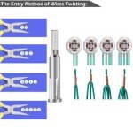 Automatic Wire Stripping and Twisting Tool for Drill