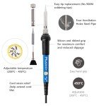 Plusivo Adjustable Temperature Soldering Iron Kit