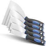 5-Piece Stainless Steel Paint & Wallpaper Scraper Set
