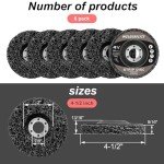 WelderElite 6-Pack 4.5" Paint Stripper Discs