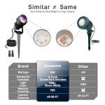 Color Changing Outdoor Landscape Lighting - 6 Pack