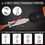 4-Pack Wire Twister Tool Set for Drills