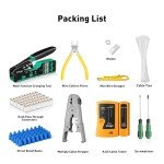ZoeRax RJ45 Crimping Tool Kit with Connectors