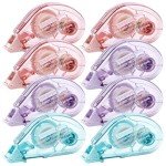 8 Pack Double-Sided Tape Roller for Crafts