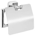 Stylish Wall-Mounted Toilet Roll Holder with Lid