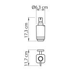 Gedy Tonga Chrome Stainless Steel Soap Dispenser