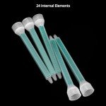 QWORK Static Mixing Nozzle Tips for Adhesives - 40 Pack