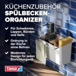 Adhesive Sink Organizer for Soap and Brushes